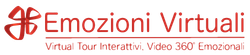 Logo di Emozioni Virtuali, brand di China-Link srl per video 360, virtual tour, tour virtuali, realtà virtuale, video immersivi