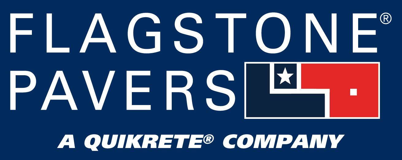 The flagstone pavers logo is a quikrete company