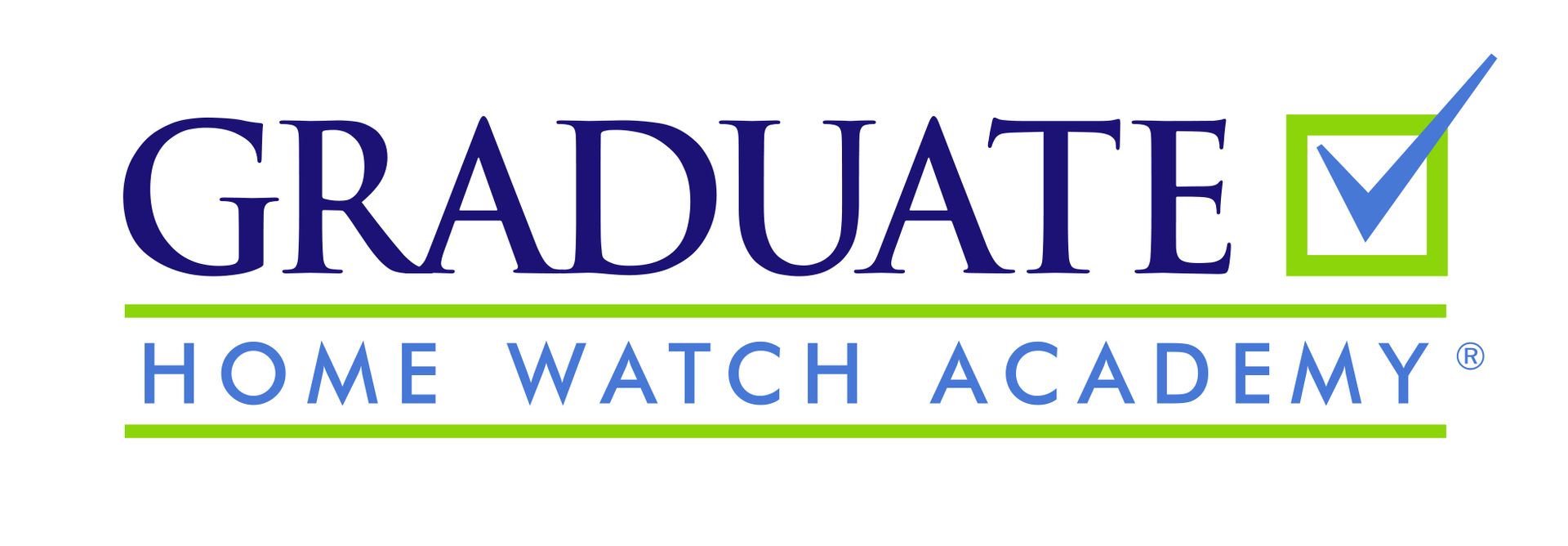 The logo for the graduate home watch academy