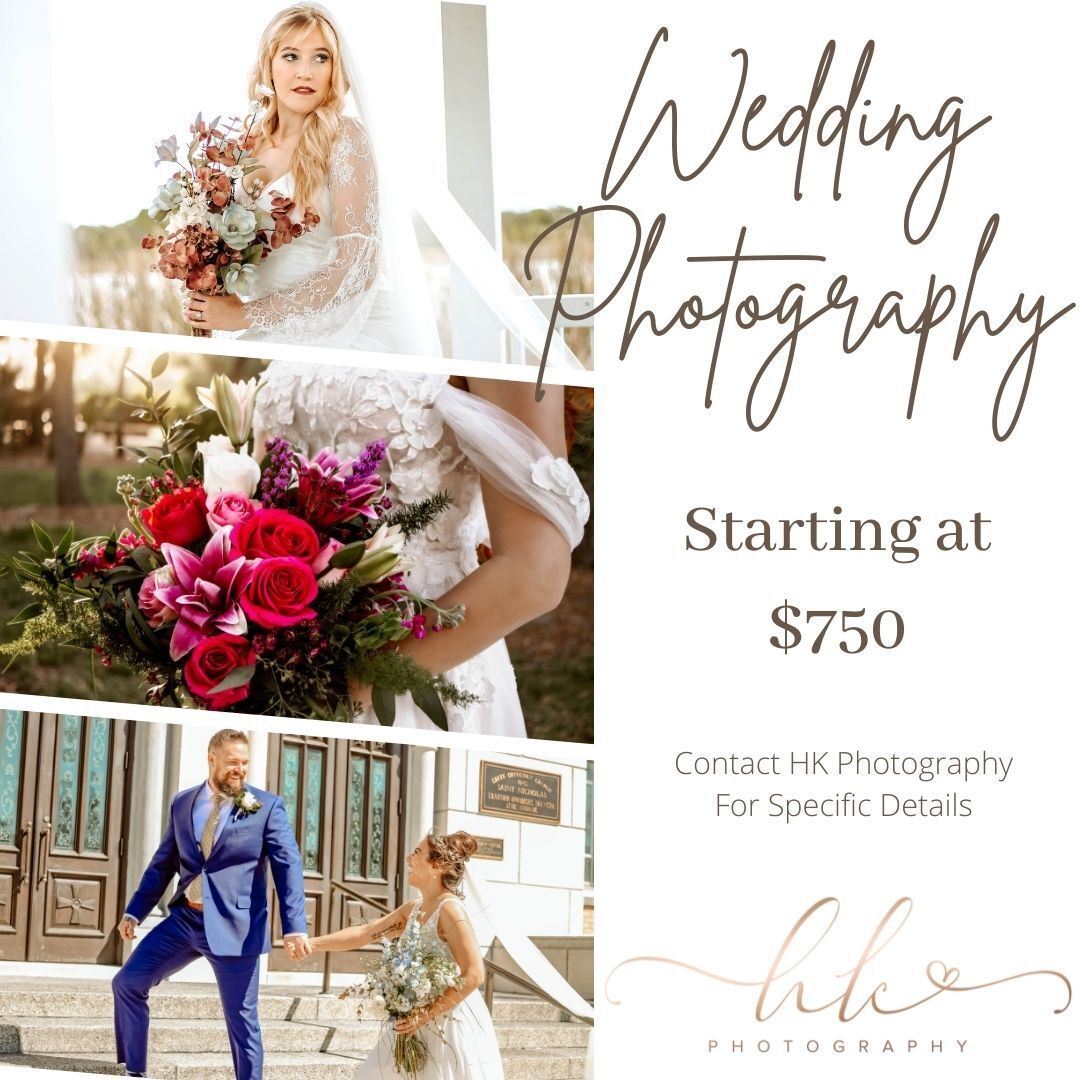 Wedding photography pricing | Land O Lakes, FL | Hk Photography