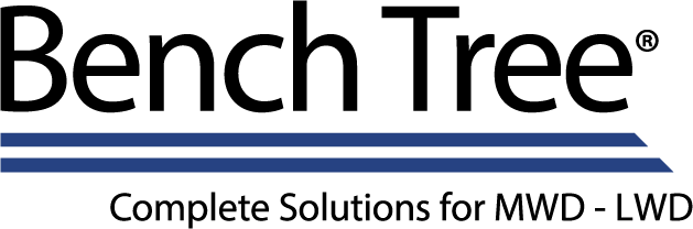 The Bench Tree logo featuring the company name in black text above two blue lines and the tagline 