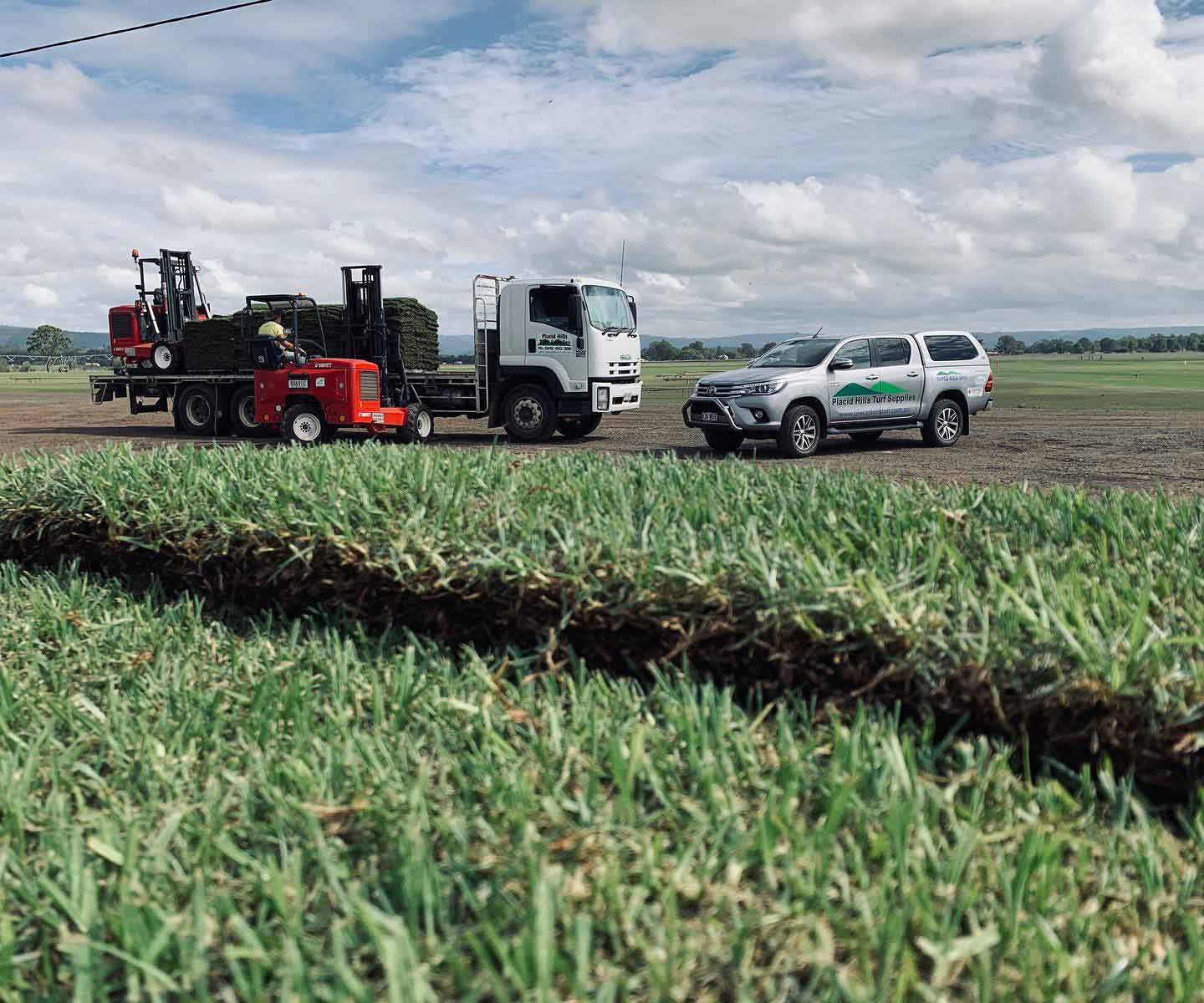 Green Grass with Truck and Car — Wintergreen Couch in Helidon, QLD