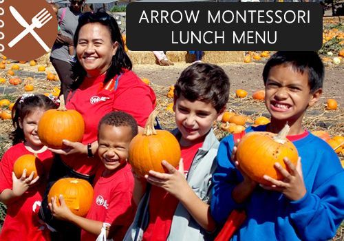 Arrow Montessori Lunch Menu