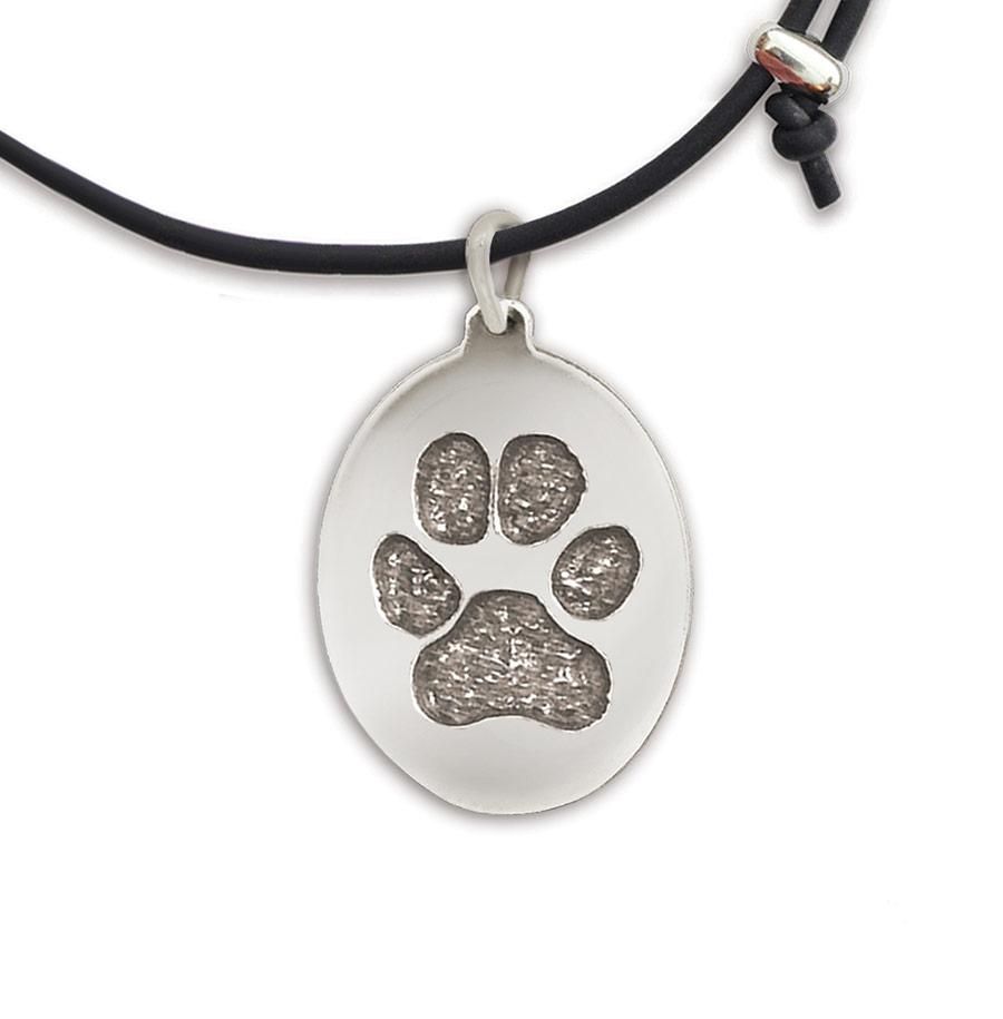 a gray circle with a paw print and the word name on it .