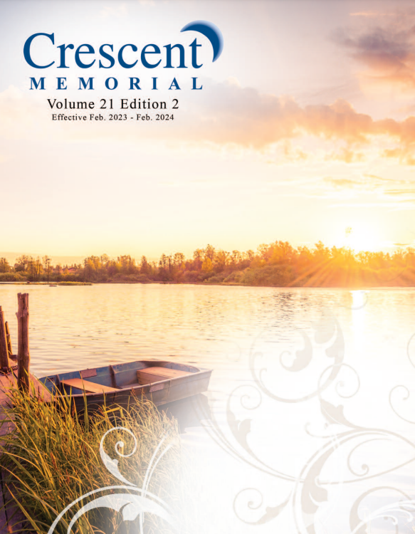 the cover of the crescent memorial volume 21 edition 2