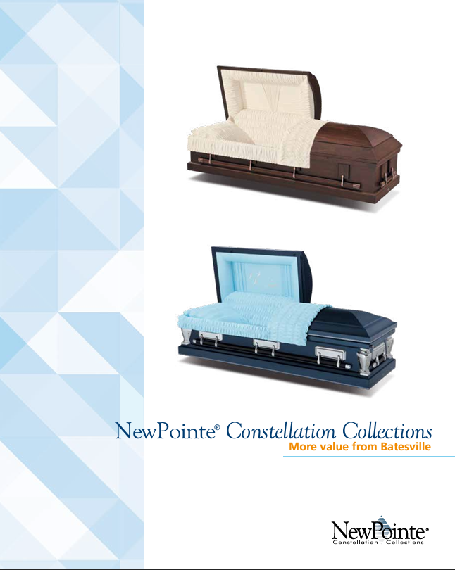a brochure for newpointe constellation collections