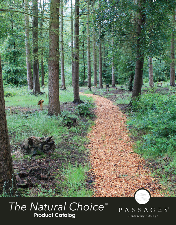 the natural choice product catalog shows a path in the woods
