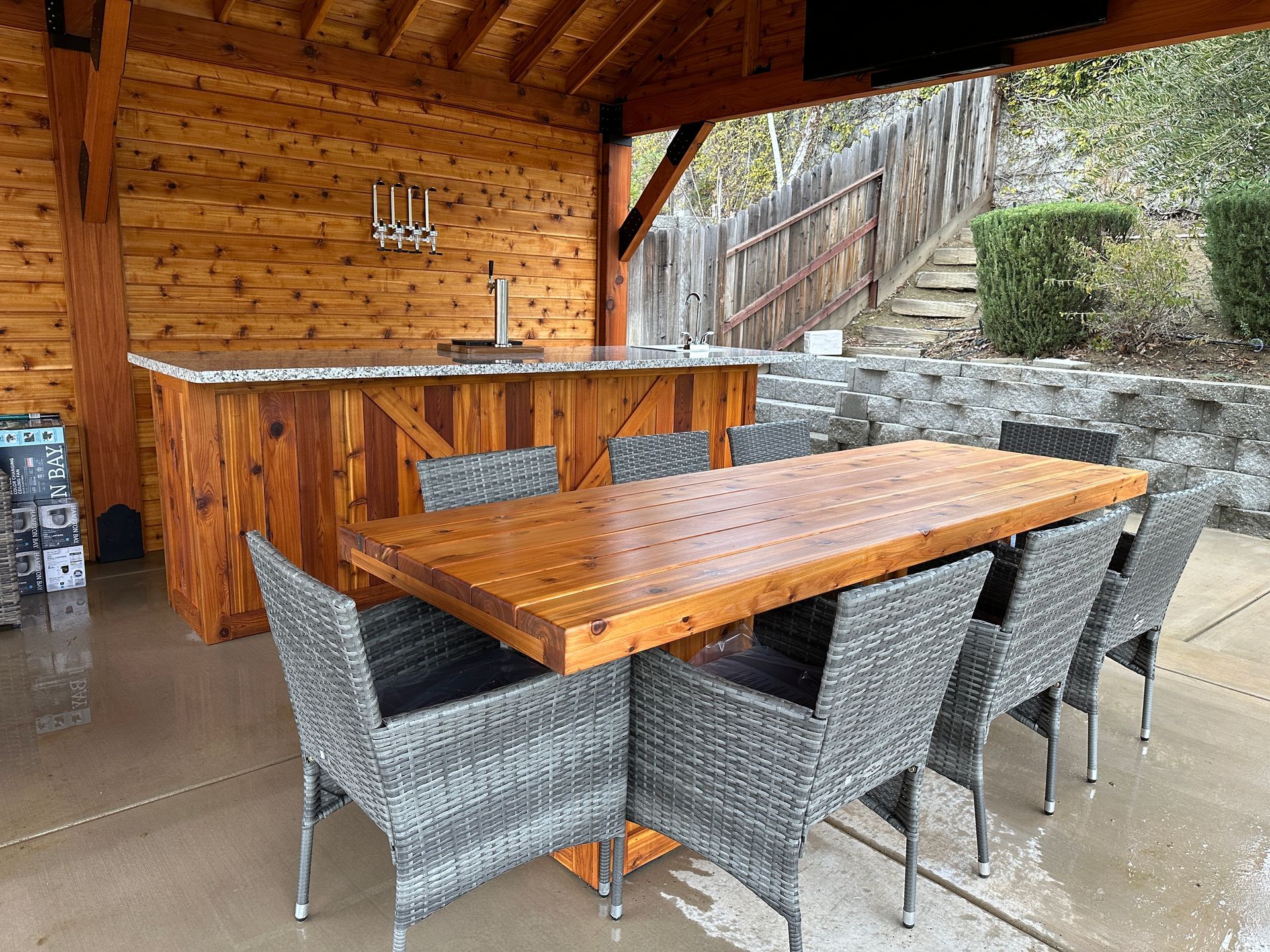 Pavilion dining area