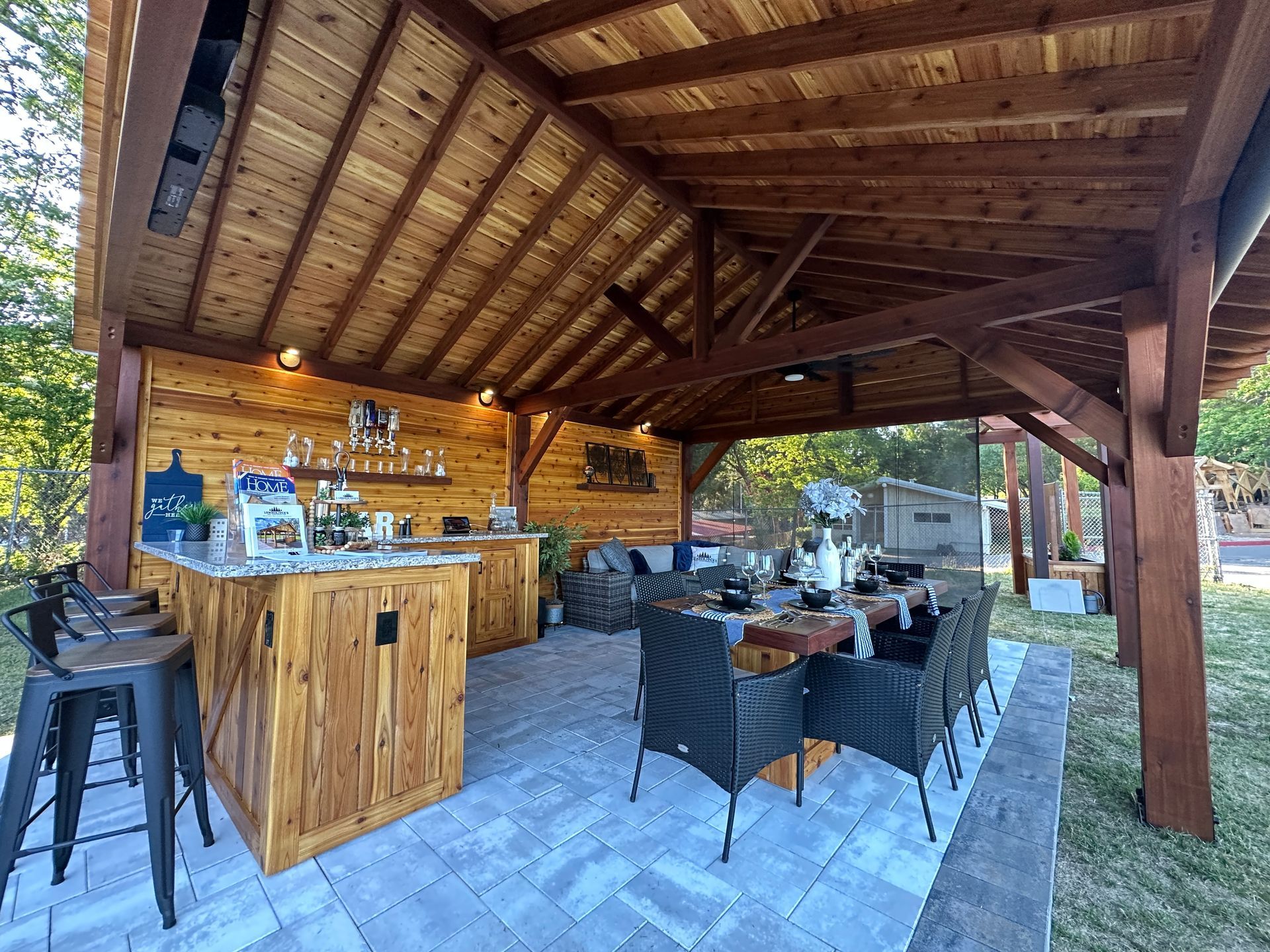 Pavilion dining area