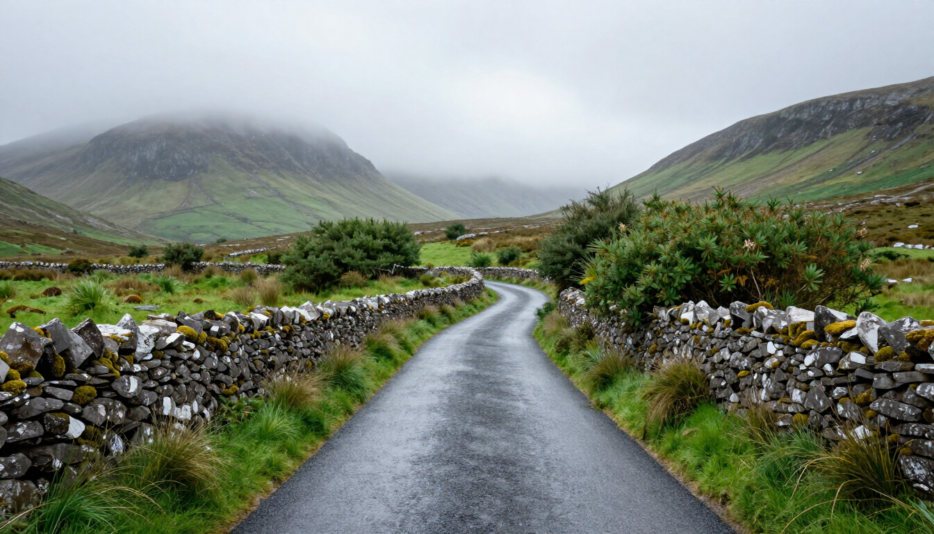 Winding Irish road