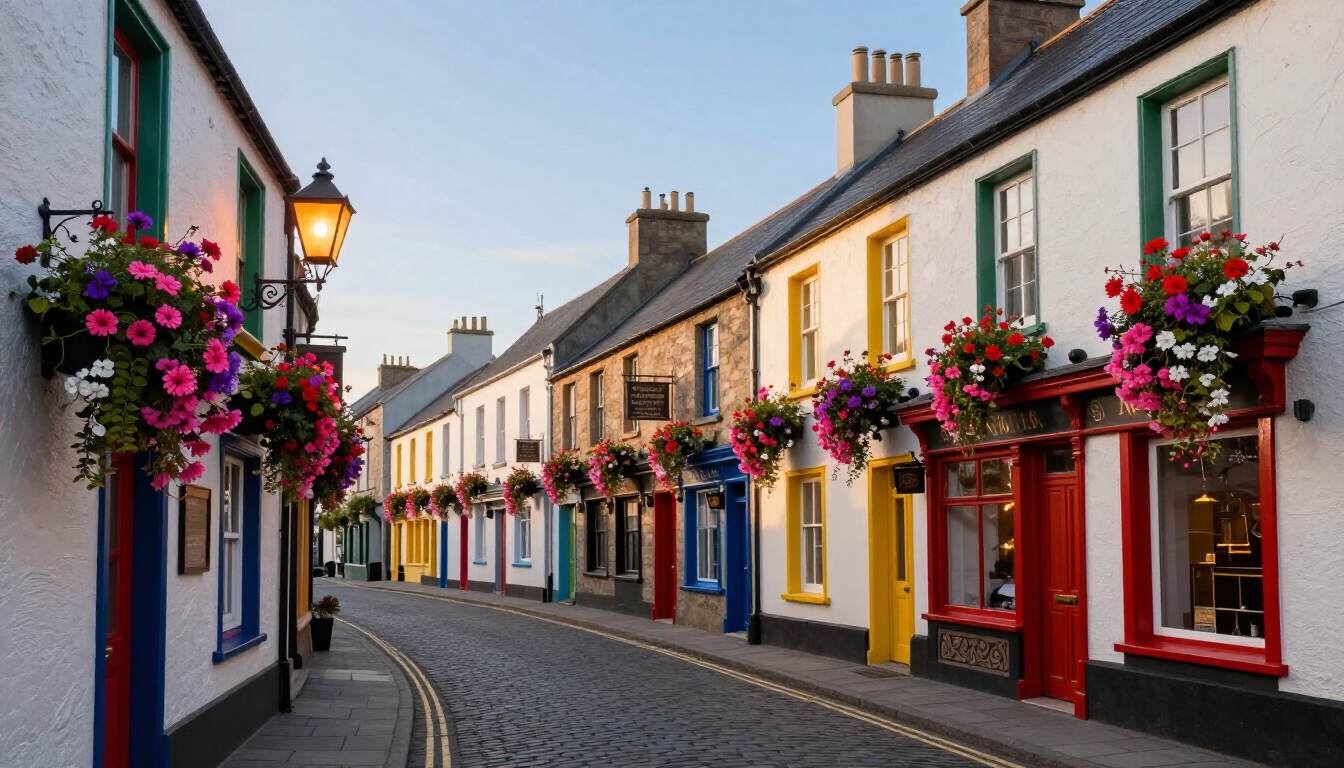 Quaint Irish Village Street