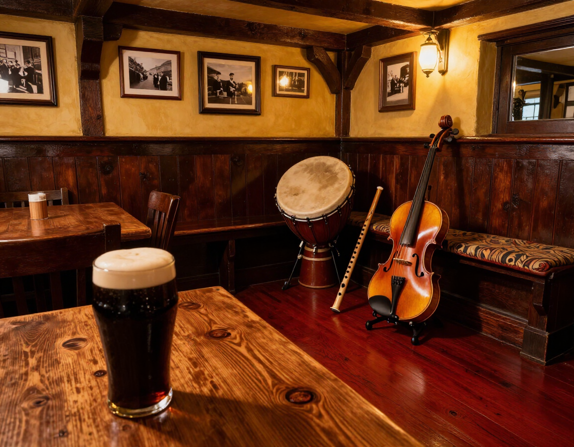 Traditional Irish Pub Scene
