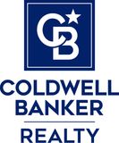 Coldwell Banker Realty logo: Blue square with white "CB" monogram, star, and text below.