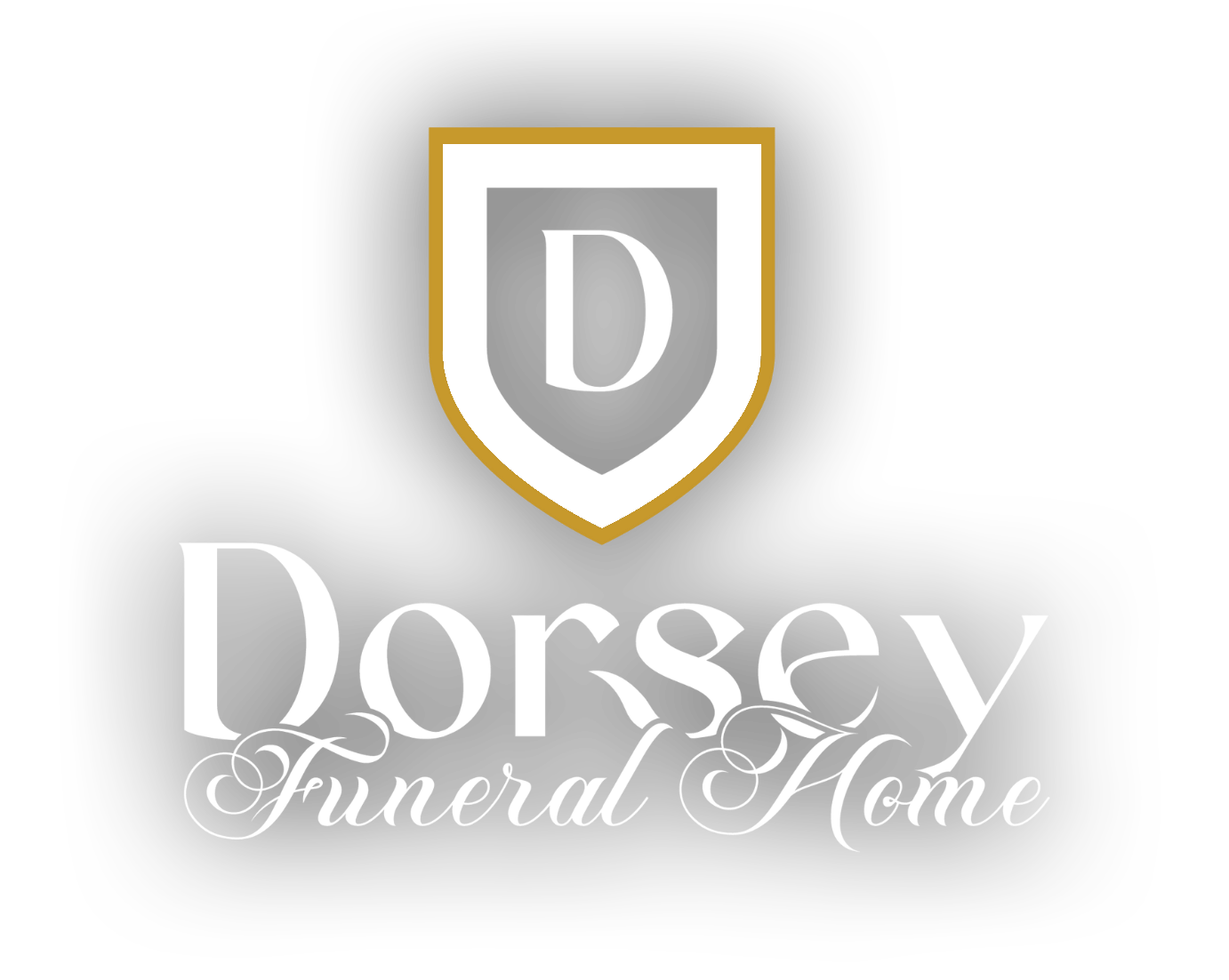 Parker & Burns Funeral Home and Cremation Services gold logo with address in Decatur, Indiana