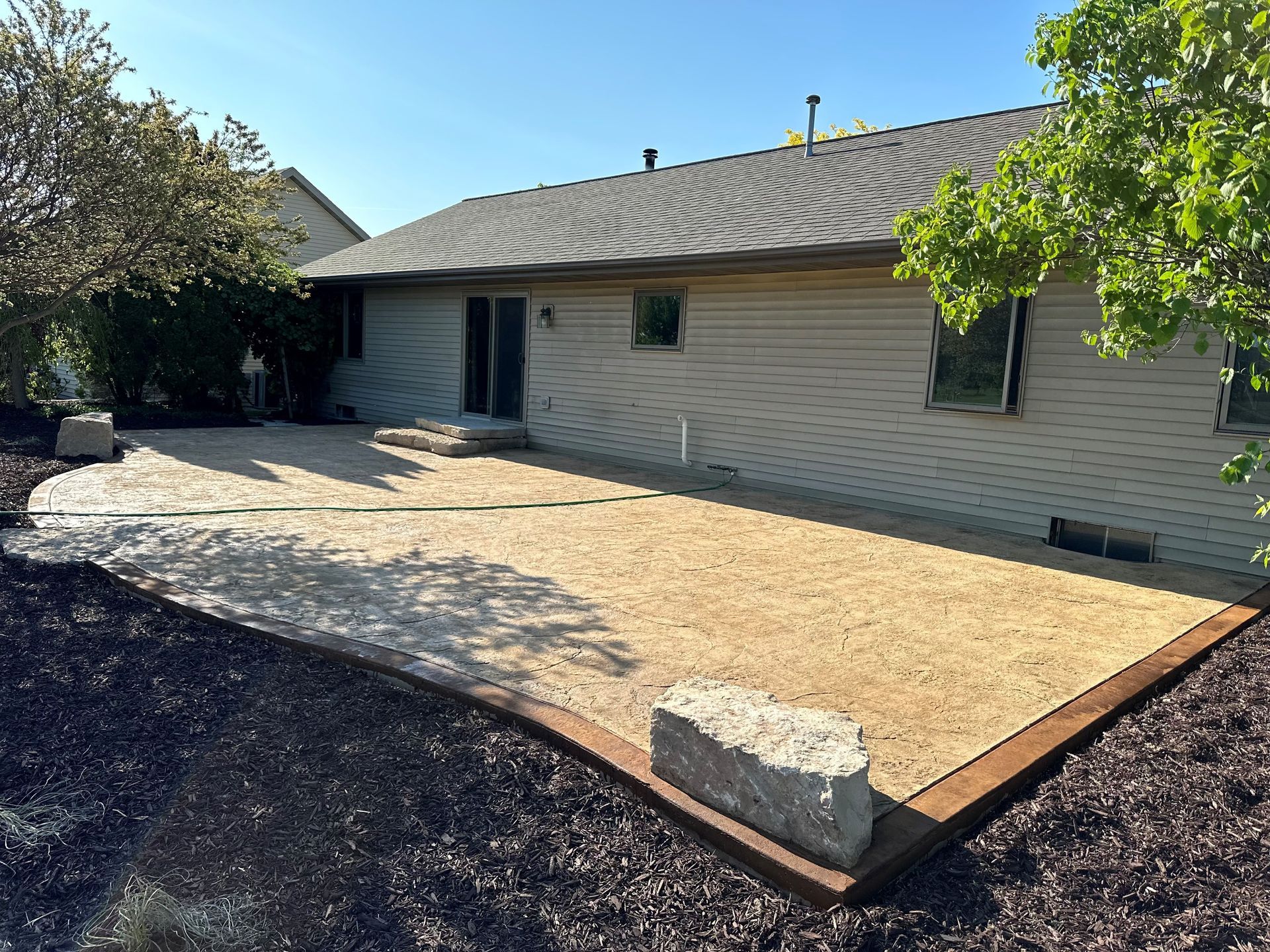 A Walkway At Night With Trees In The Background — Menasha, WI — Artscapes COC