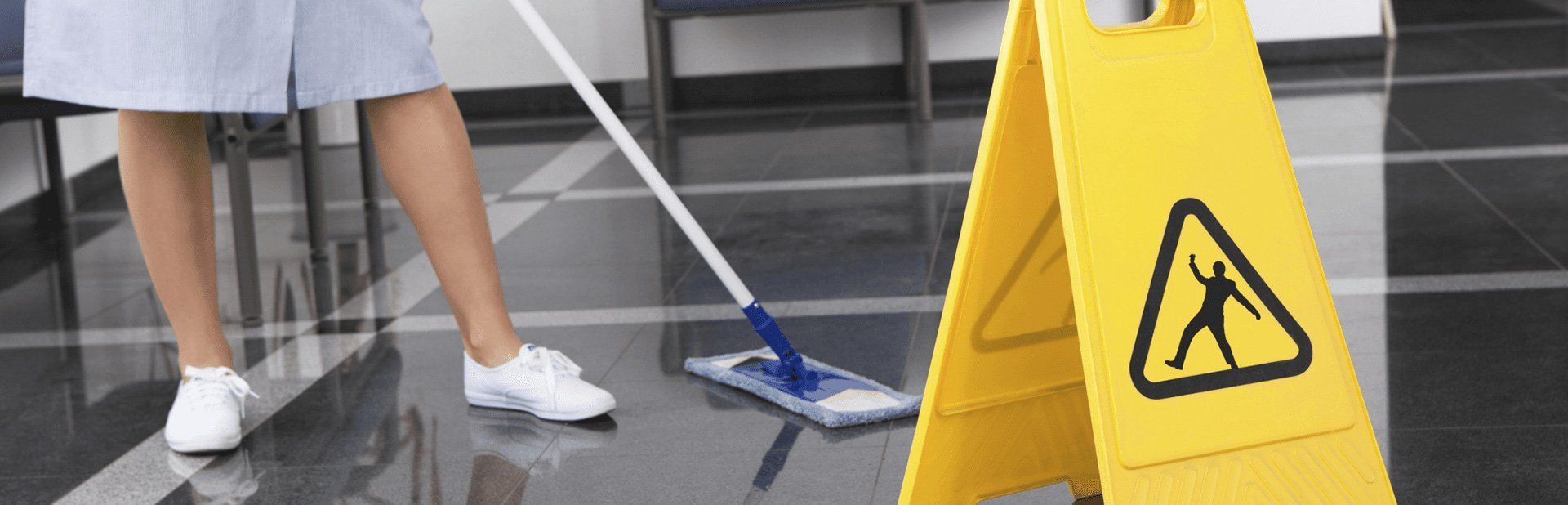 floor cleaning sign