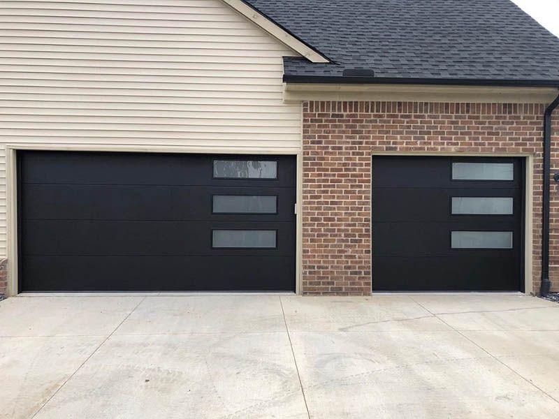 A garage door installation in Highland, MI by KSK Garage Doors