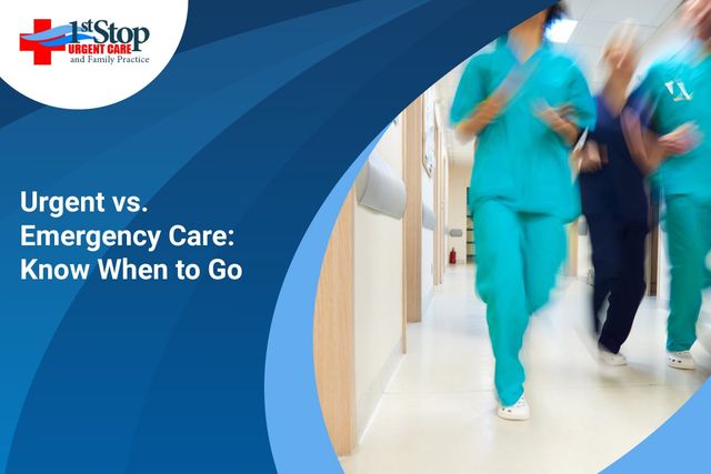 What Is Urgent Care Vs Emergency Room 1st Stop Urgent Care