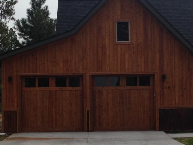 Wooden Garage Door — A Brown Wooden Garage in Durango, CO