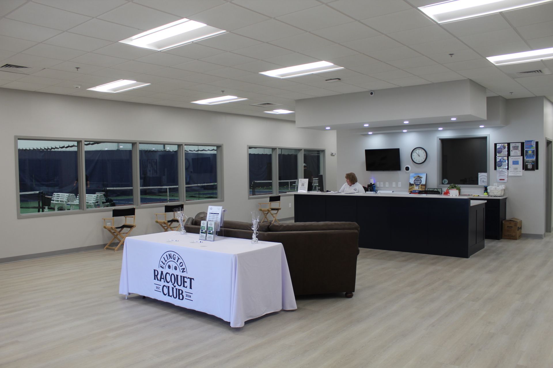 Ellington Racquet Club reception area