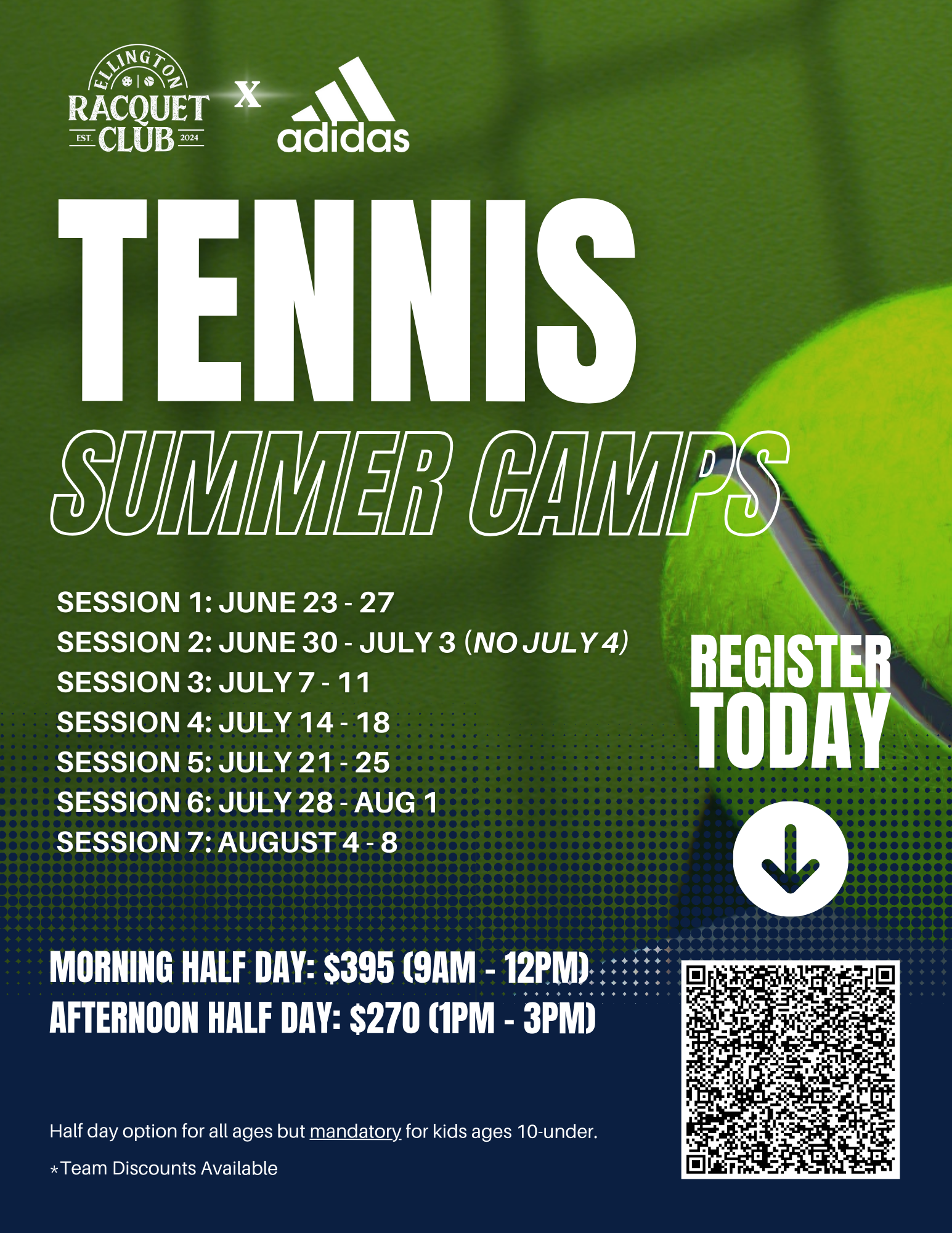 Ellington Racquet Club Adidas Camps