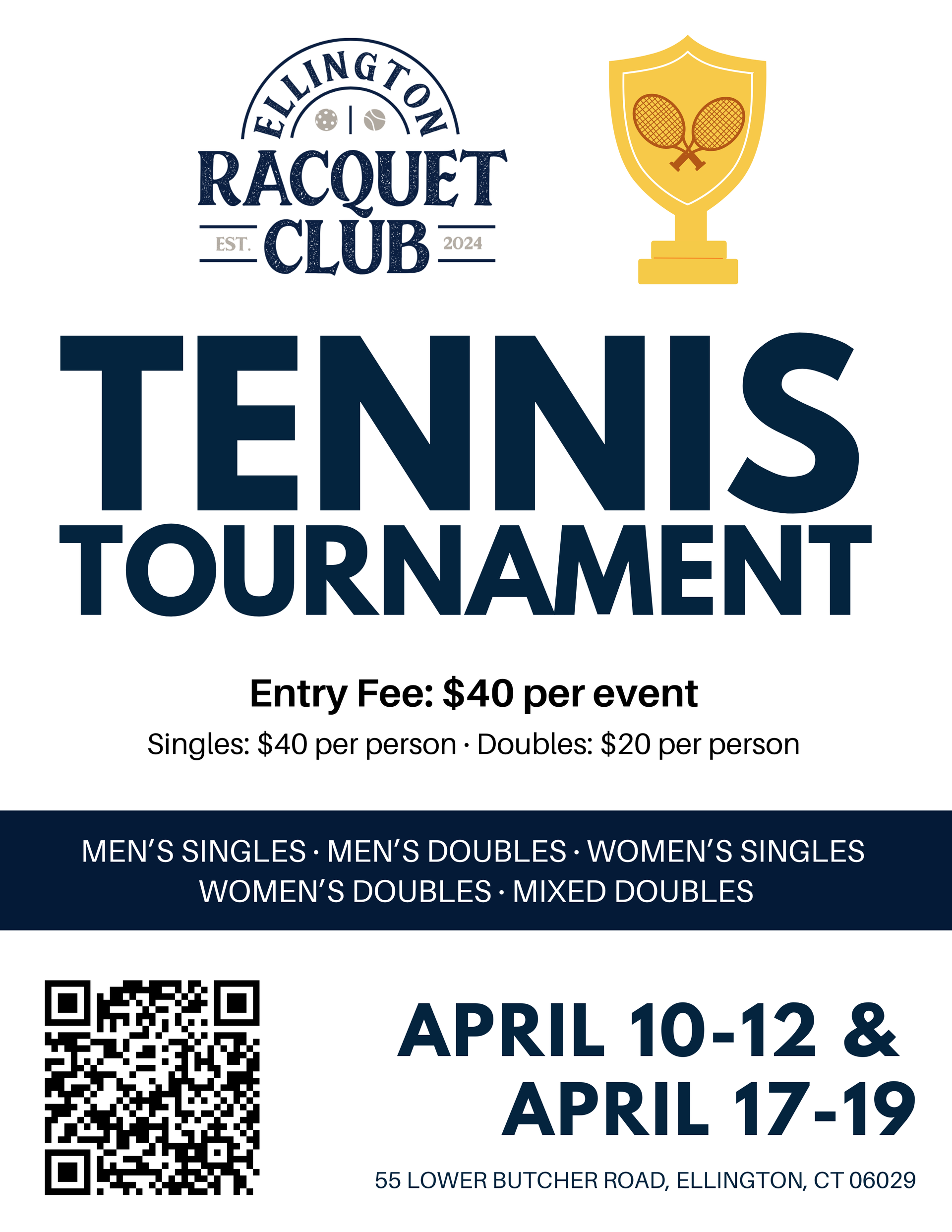 Ellington Racquet Club Tennis Tournament