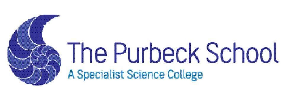 A logo for the purbeck school a specialist science college