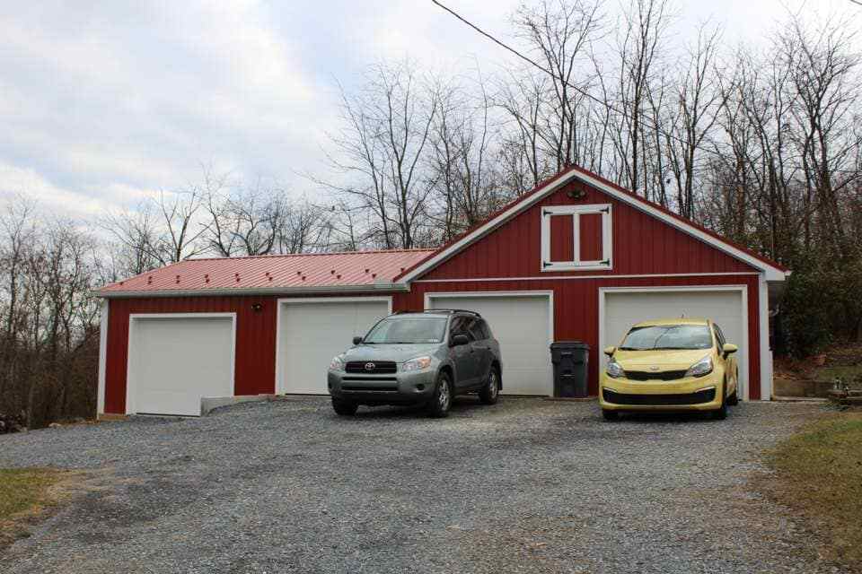 Garage with two Cars — Residential Contractor in Newburg, PA