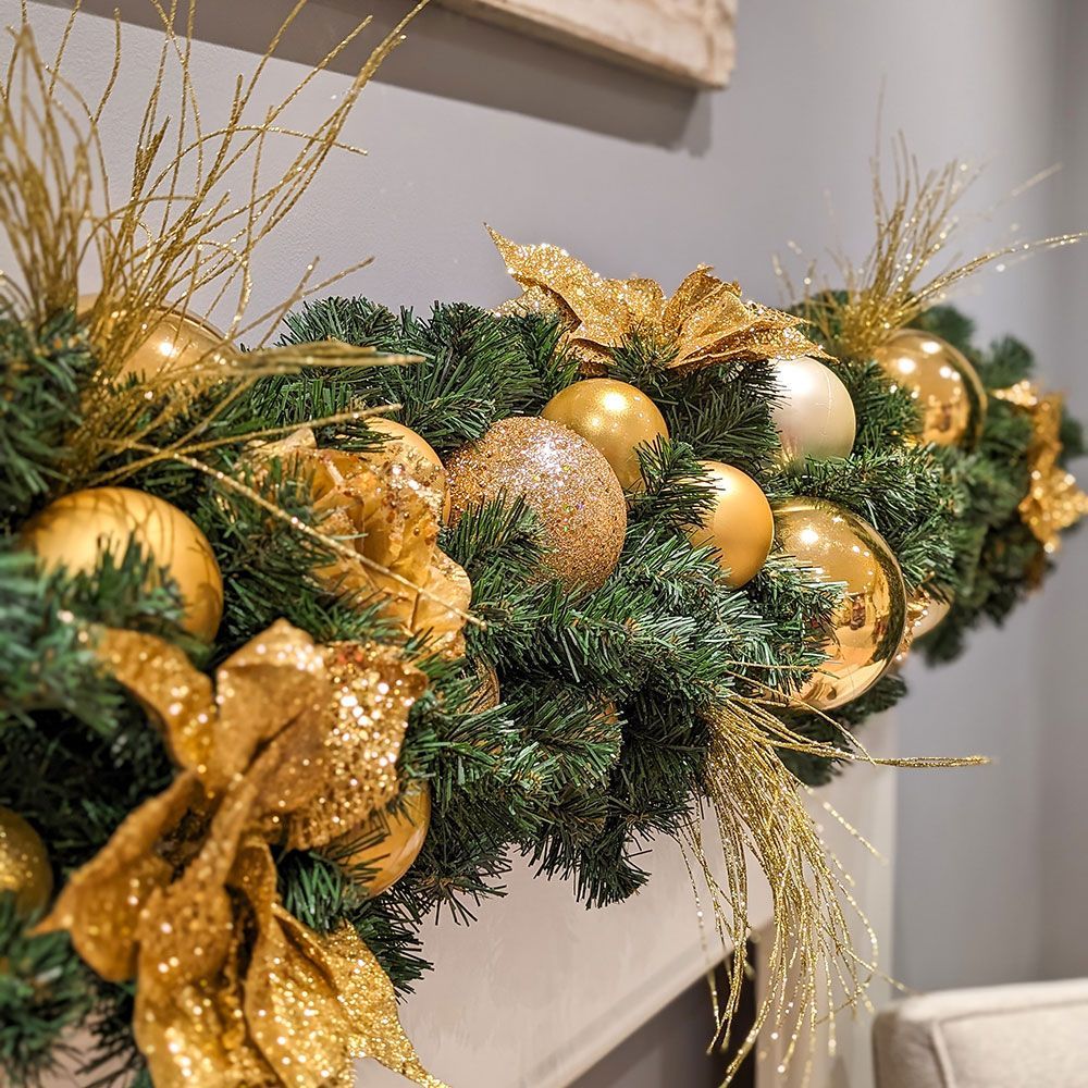 Pure Gold Theme Range - Decorated Luxury Greenery
