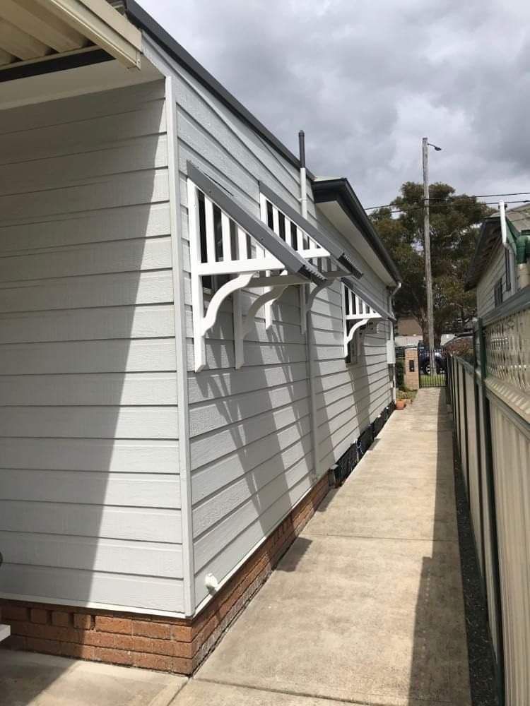 Transparent Roof With Brown Steel Structure — Mini Orb Corrugated Awnings in Cessnock, NSW