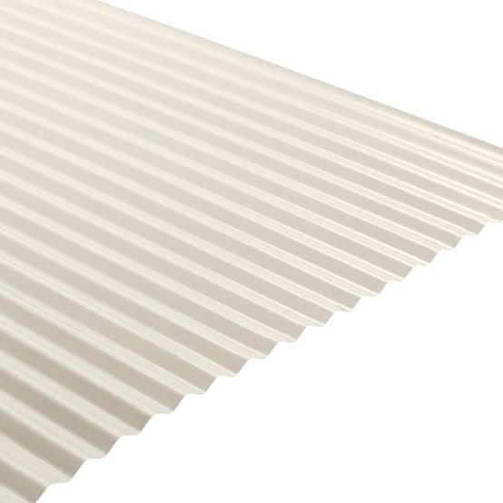 White And Clear Corrugated Steel — Mini Orb Corrugated Awnings in Cessnock, NSW