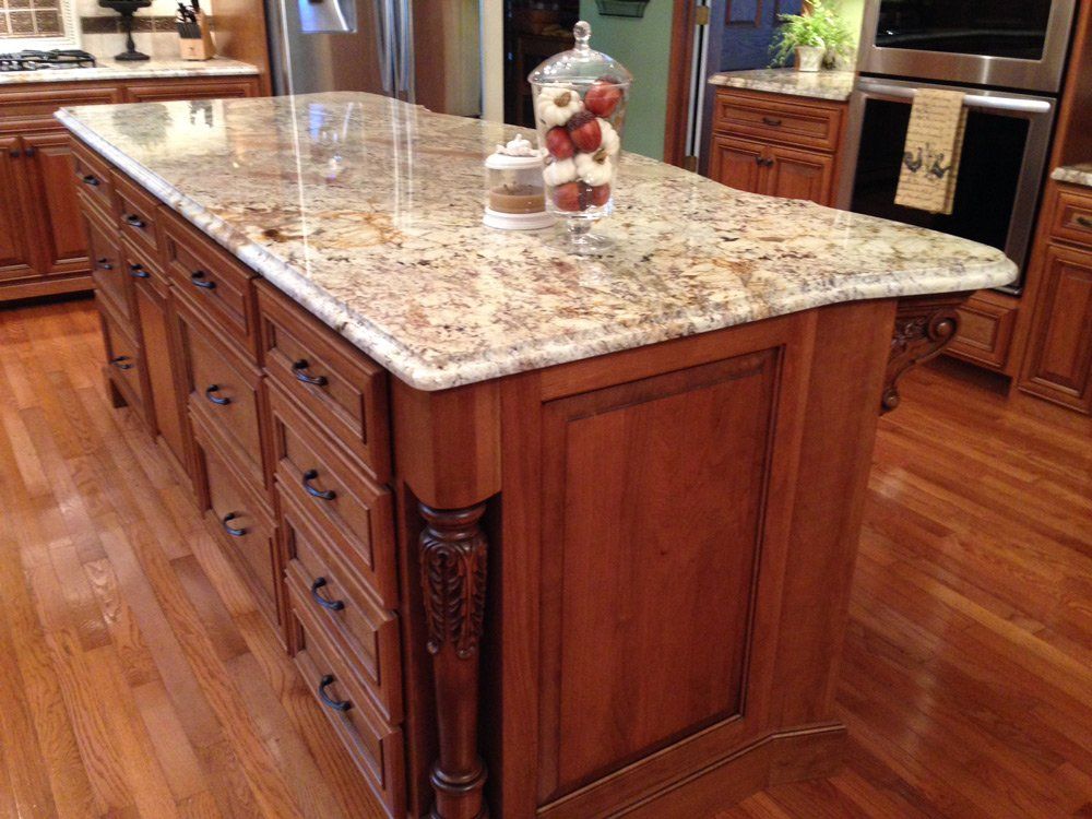 custom kitchen island countertop