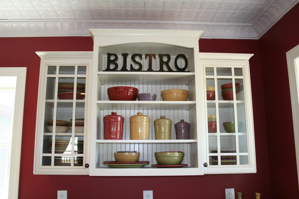 white custom cabinets