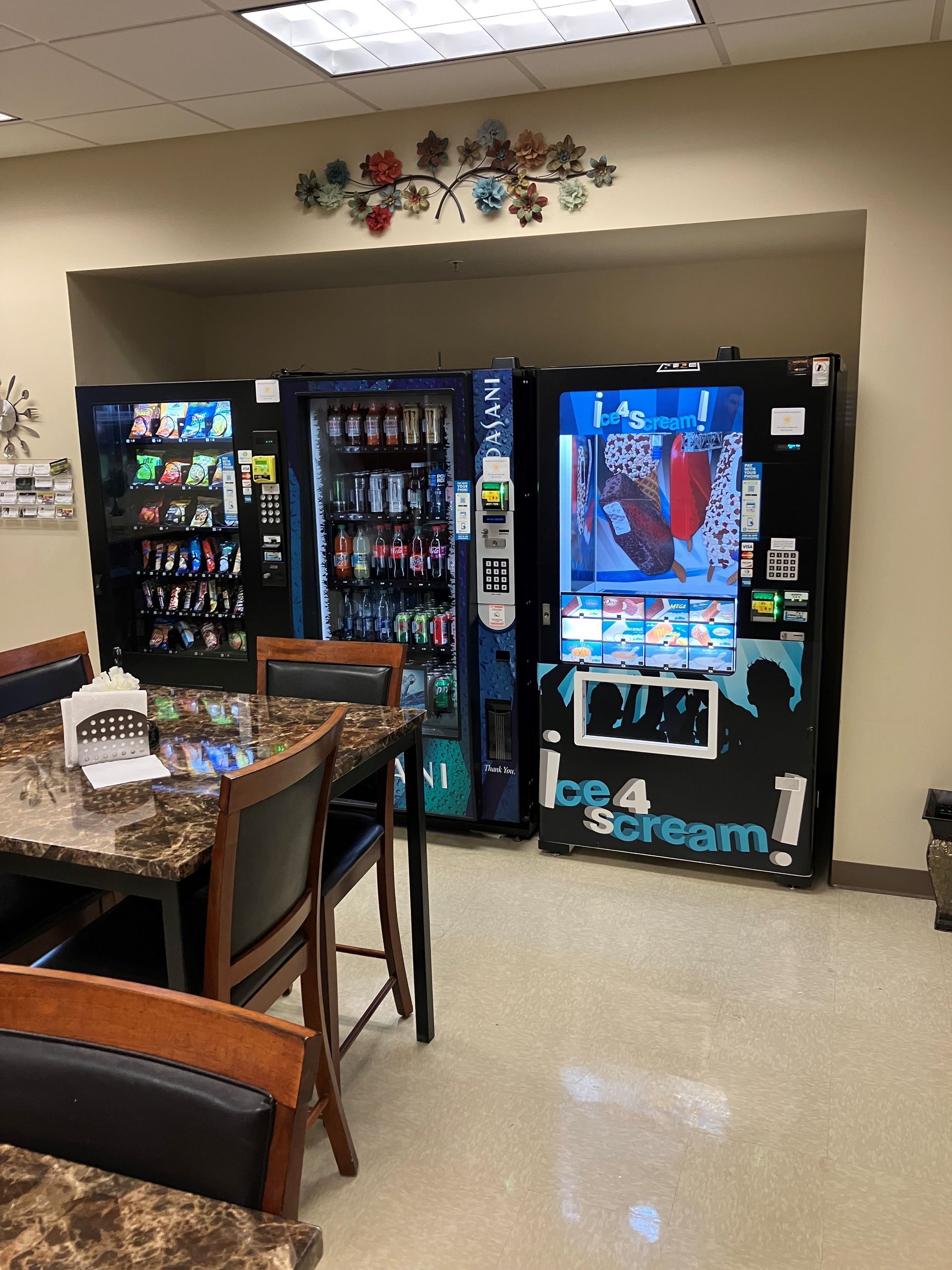 Woman Buying a Drink at Night — Orange Park, FL — Northeast Florida Vending Inc