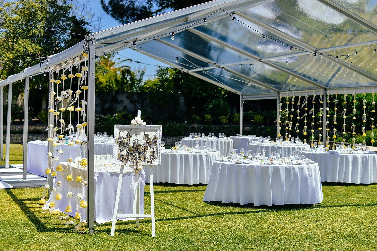 special event decorated area white furniture