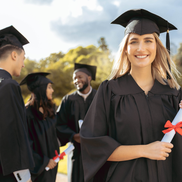 A group of graduated dental hygienists celebrating their achievement. Join the ranks of successful dental professionals with Upscale Assessment's software for dental hygiene assessment and professional development.