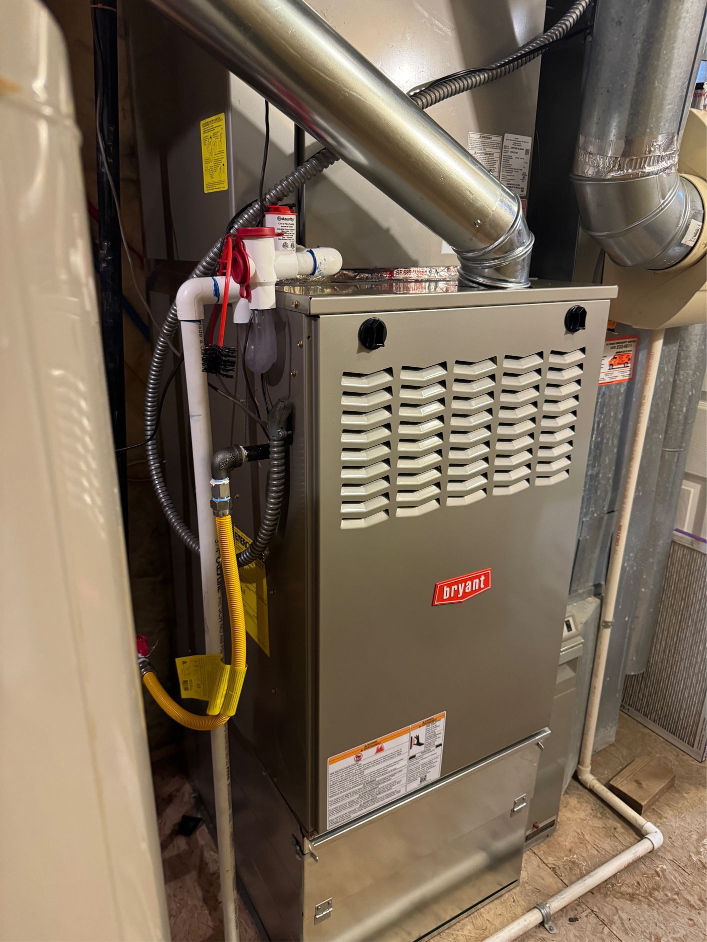 A bryant air conditioner on a white background