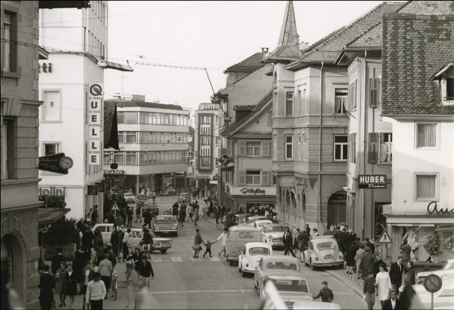 Dornbirn Marktplatz & Marktstrasse ©Stadtarchiv Dornbirn