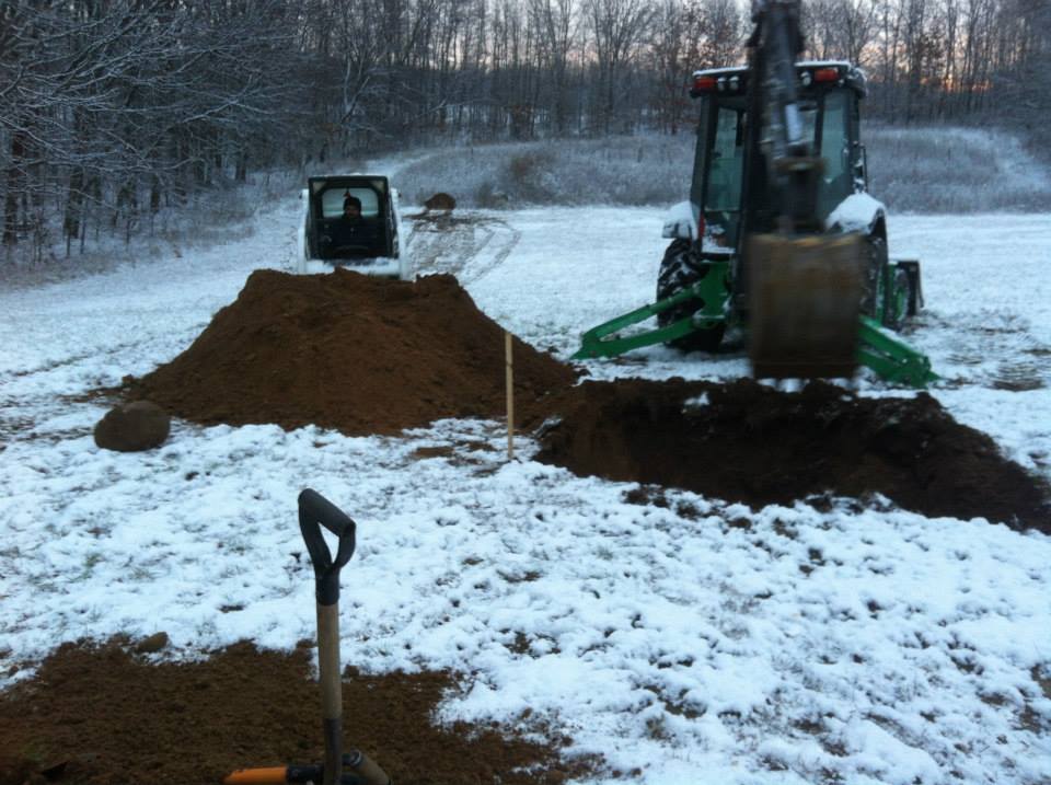 cistern installation excavation