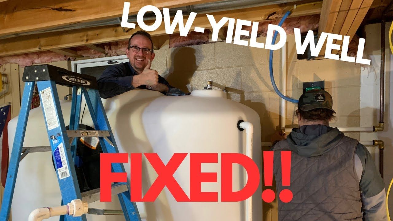 Water Storage Systems A Solution for Low Yield Wells