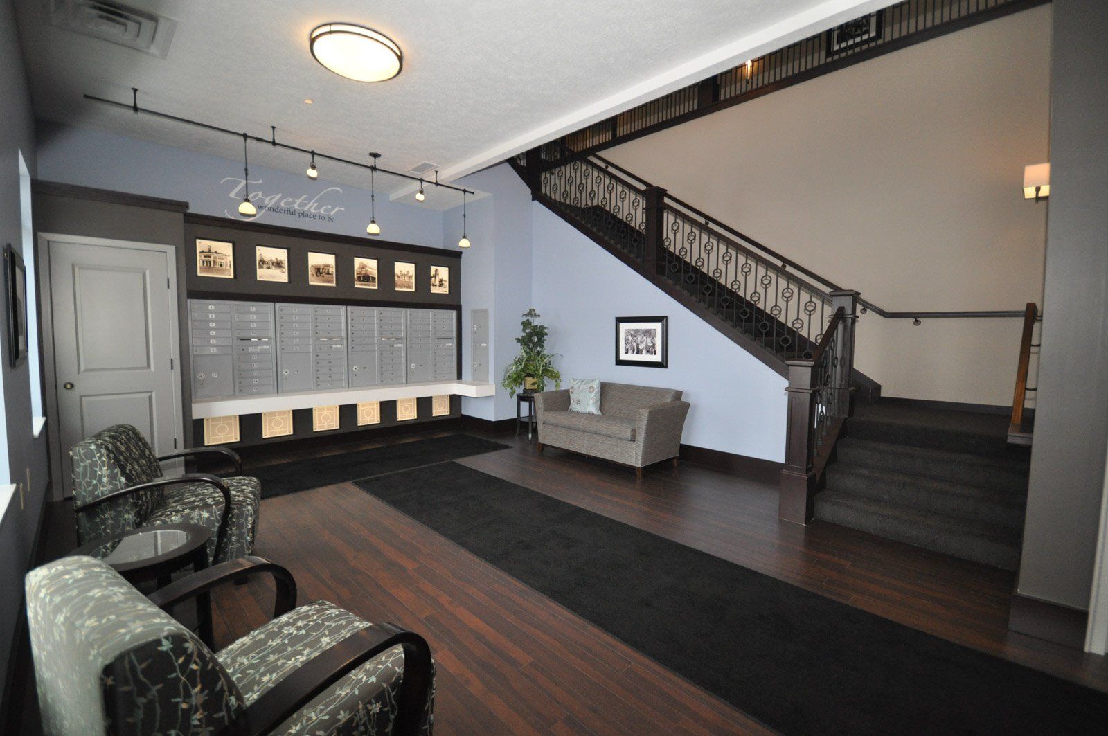 anna dean mailroom and stairway