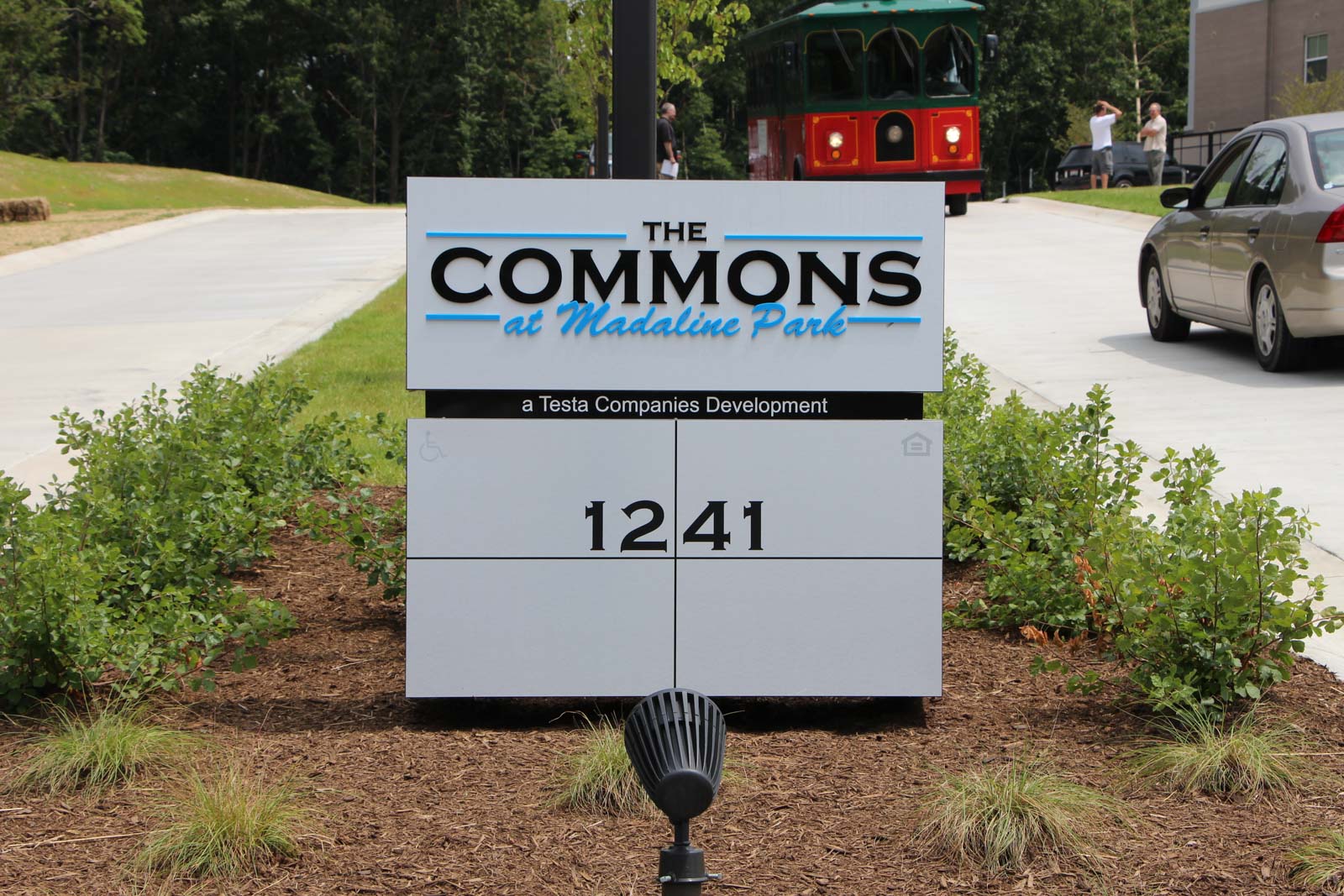 The Commons at Madaline Park signage