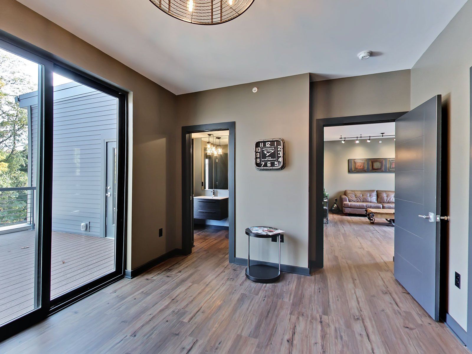Riverwalk living room with view into  bedroom