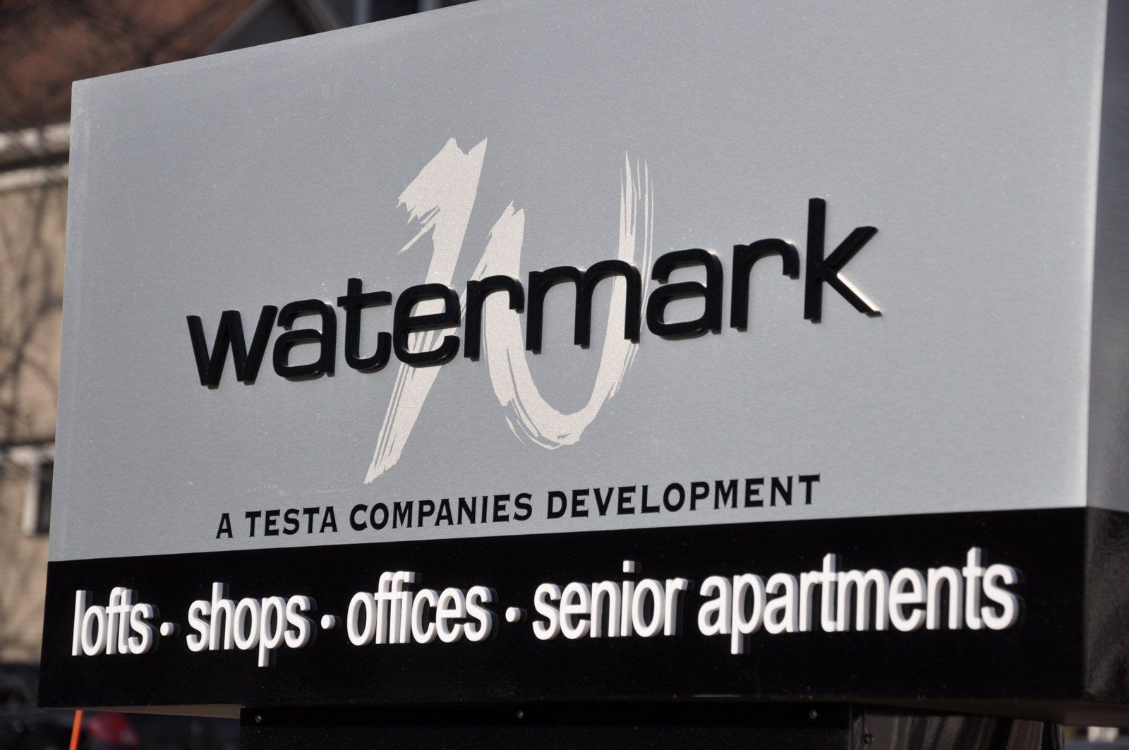watermark signage