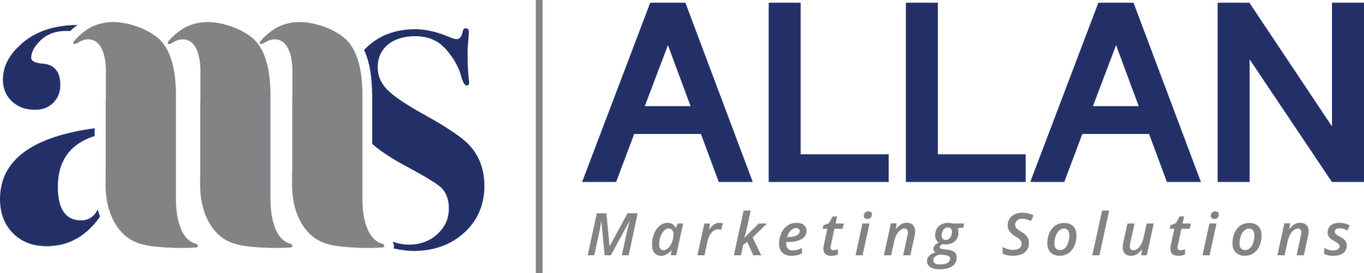 A logo for ams allan marketing solutions is shown