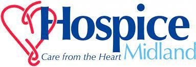 A logo for hospice care from the heart midland