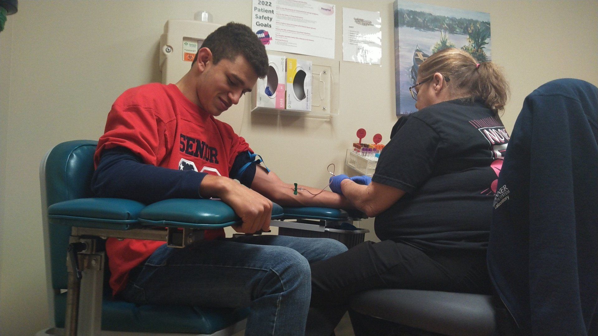 Teen at Banner Children's Hospital. Mercy Medical Angels, United Airlines, and The Hogan Foundation made his care possible.