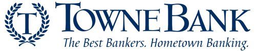 A logo for towne bank the best bankers hometown banking