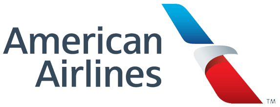 The american airlines logo is shown on a white background.