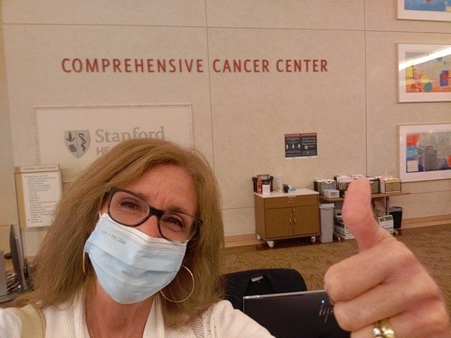 Lymphoma patient at Stanford Health Comprehensive Care Center